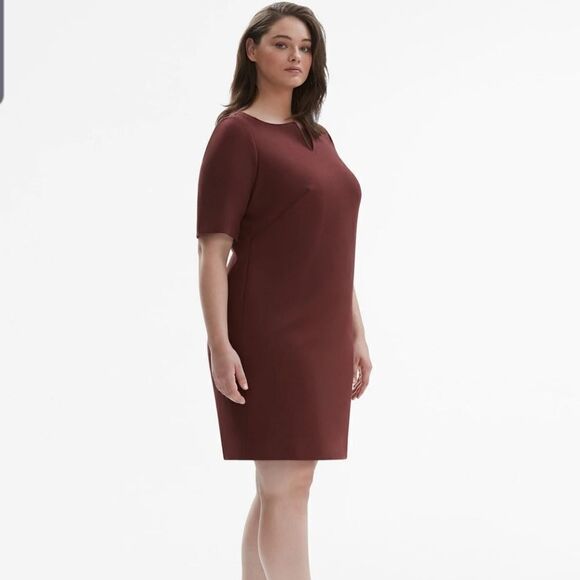 MM Lafleur The Narie Dress - Textured Ponte  chocolate sz 2+ - Picture 1 of 6